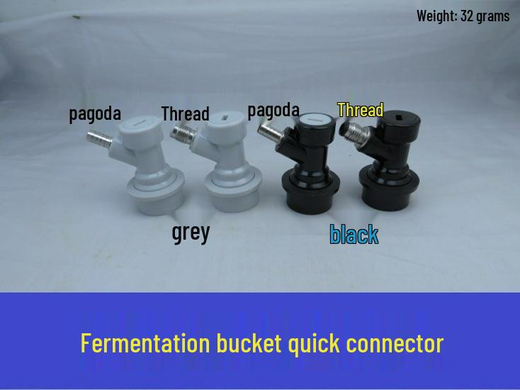 Ball Lock Keg Disconnect with Spiral Quick Connector for Homebrew Fermentation Bucket Black Barb
Ball Lock Keg Disconnect with Spiral Quick Connector for Homebrew Fermentation Bucket Black Barb
