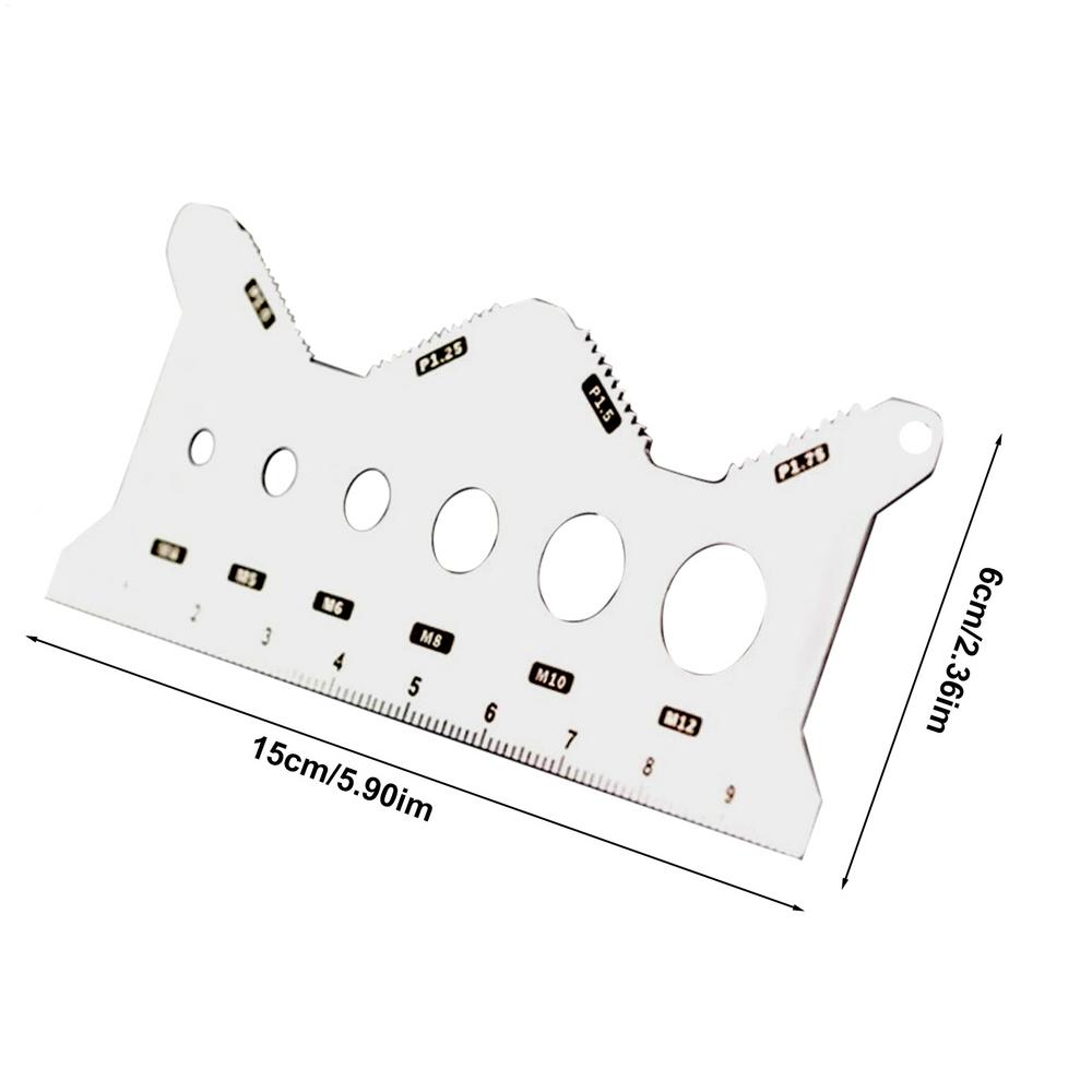 Bolt Gauge Sizing Tool Nut Bolt Thread Gauge Portable Standard Accurate Stainless Double-sided Identifier for Workshop Repair срібний
Bolt Gauge Sizing Tool Nut Bolt Thread Gauge Portable Standard Accurate Stainless Double-sided Identifier for Workshop Repair срібний