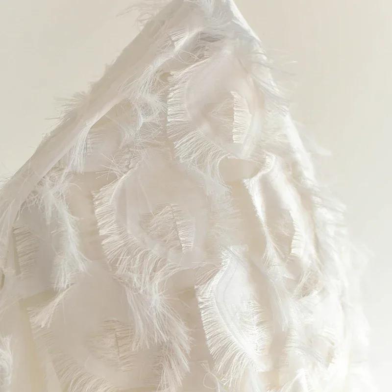 100x140см Тканина Мереживо з Пір яною Бахромою М яка Нееластична Жіноча Весільна Сукня Дизайнерська Тканина Шиття Тканина Матеріал для Одягу DIY 100x140cm
100x140см Тканина Мереживо з Пір яною Бахромою М яка Нееластична Жіноча Весільна Сукня Дизайнерська Тканина Шиття Тканина Матеріал для Одягу DIY 100x140cm