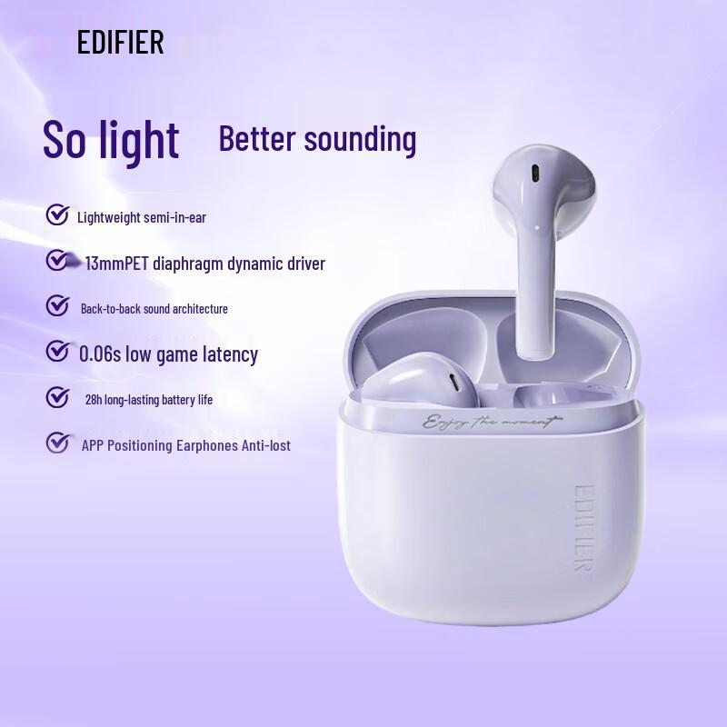 Edifier Zero Air True Wireless Semi-in-ear Earbuds
Edifier Zero Air True Wireless Semi-in-ear Earbuds
