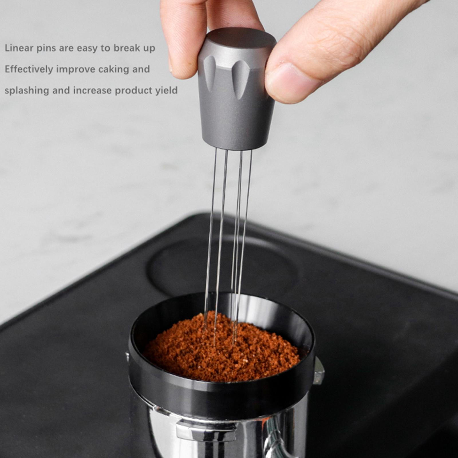 Мешалка профессиональная ручная раздача прочный инструмент для тампера кофе из алюминиевого сплава для кухонного бара серый