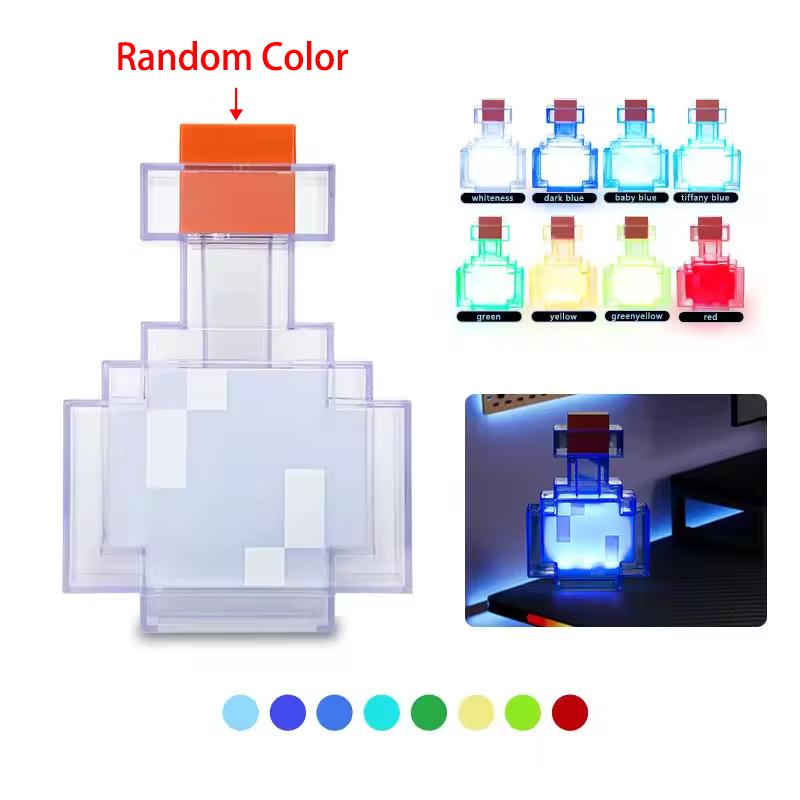 MC Game Potion Bottle Night Light 7 Colors Changing LED Lamp Rechargeable Tap Control Atmosphere Decor for Bedroom Desk Gifts
MC Game Potion Bottle Night Light 7 Colors Changing LED Lamp Rechargeable Tap Control Atmosphere Decor for Bedroom Desk Gifts