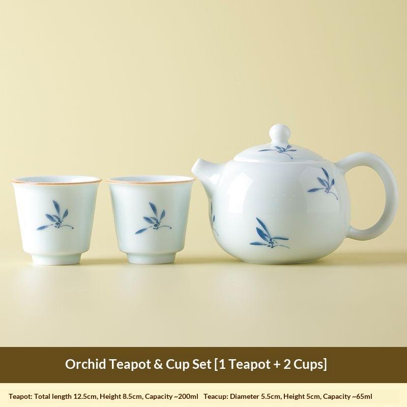 Magnolia Xishi Ceramic Teapot 1 Pot 2 Cups Gongfu Tea Set Straight Wide-Mouth Cups Single Small Set for Home Hotel Homestay
Magnolia Xishi Ceramic Teapot 1 Pot 2 Cups Gongfu Tea Set Straight Wide-Mouth Cups Single Small Set for Home Hotel Homestay