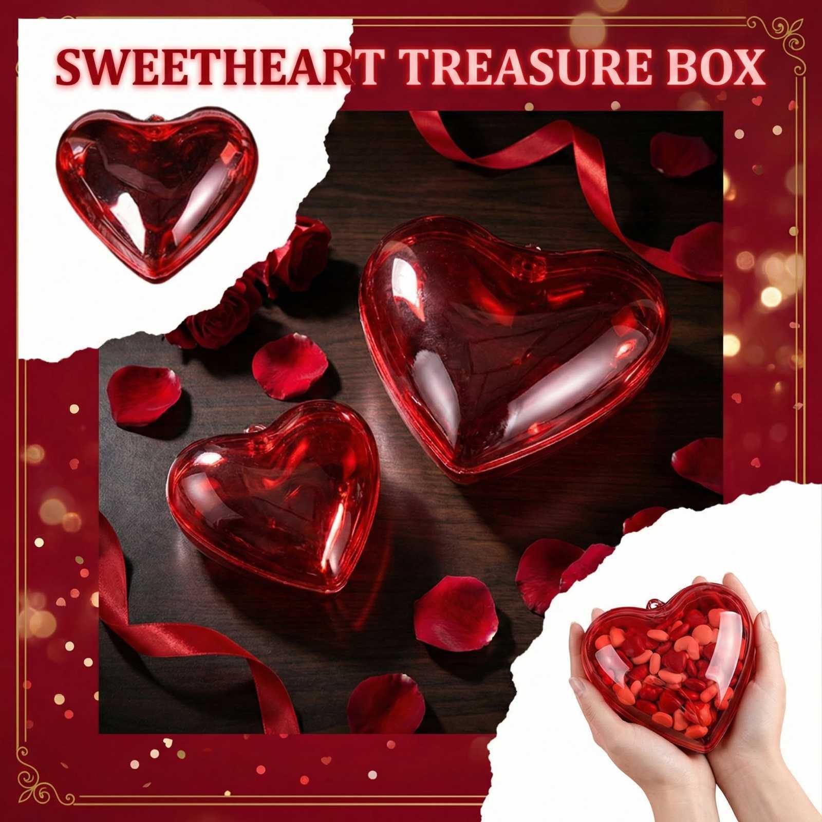 Top Selling Red Heart Shaped Candy Box Trending Transparent Plastic Gift Box Valentines Day Romantic Decorative Storage Box One Size
Top Selling Red Heart Shaped Candy Box Trending Transparent Plastic Gift Box Valentines Day Romantic Decorative Storage Box One Size