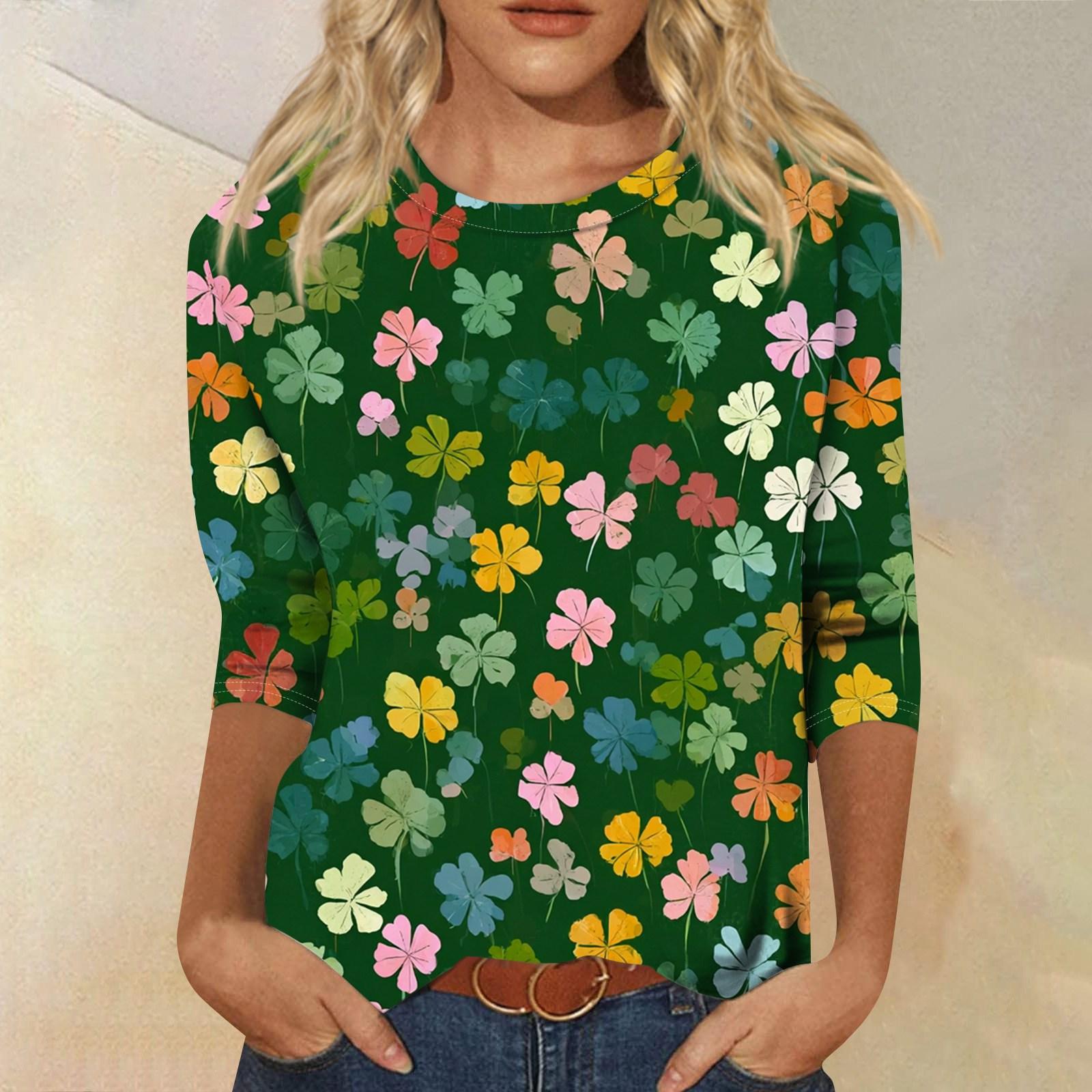 Women s Fashionable Casual Three-quarter Sleeve Saint Pao Print Round Neck Pullover Top XL небо синє кольору
Women s Fashionable Casual Three-quarter Sleeve Saint Pao Print Round Neck Pullover Top XL небо синє кольору