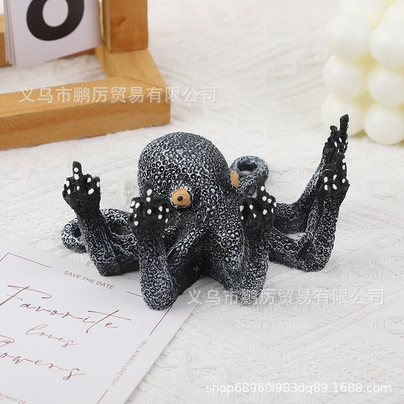 Glow in The Dark Resin Middle Finger Octopus Sculpture Realistic 3D Craft Artwork 11x11x6cm чёрный
Glow in The Dark Resin Middle Finger Octopus Sculpture Realistic 3D Craft Artwork 11x11x6cm чёрный