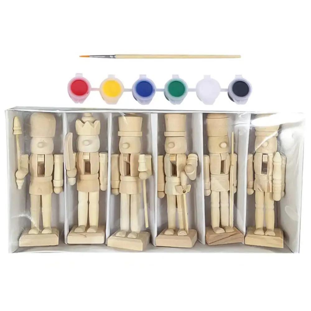 6 шт. рождественские деревянные незаконченные фигурки Щелкунчика своими руками пустые неокрашенные Щелкунчик кукольный орех солдат украшение декор новый
6 шт. рождественские деревянные незаконченные фигурки Щелкунчика своими руками пустые неокрашенные Щелкунчик кукольный орех солдат украшение декор новый