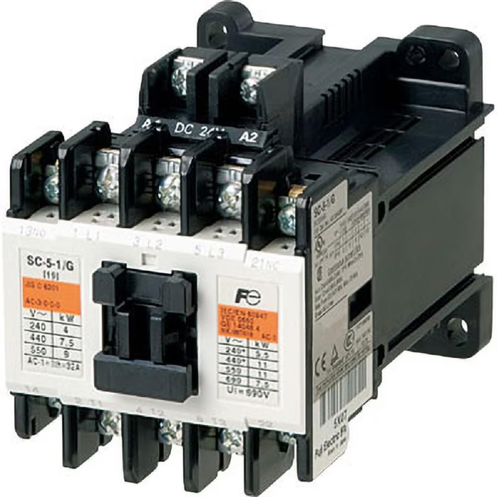 Fuji Electric DC Operated Electromagnetic Contactor case DC24V 1a1b (without cover) SC-5-1/G/T
Fuji Electric DC Operated Electromagnetic Contactor case DC24V 1a1b (without cover) SC-5-1/G/T