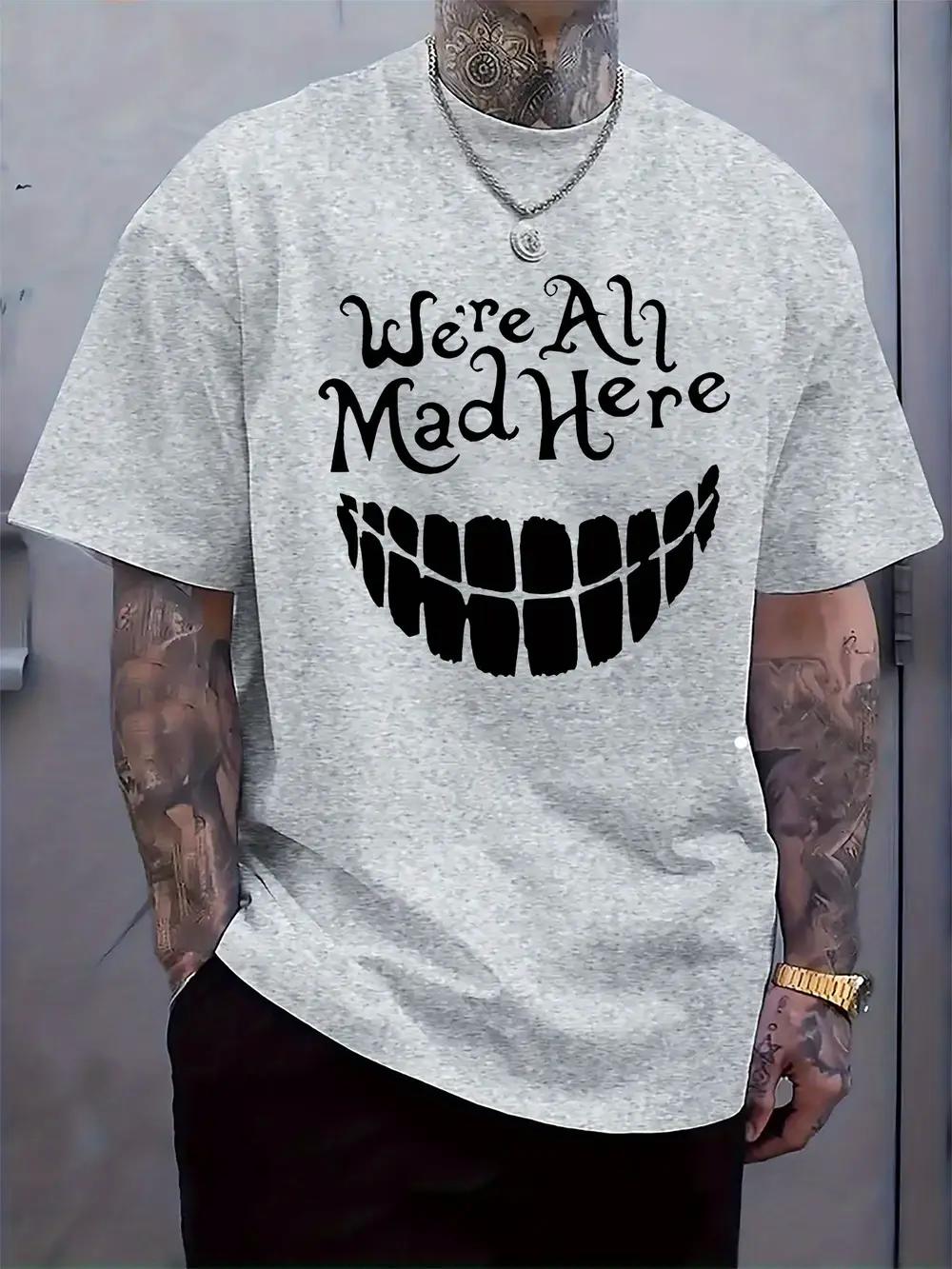Round Neck Short Sleeve T-shirt with a Crazy Atmosphere Pattern Print S
Round Neck Short Sleeve T-shirt with a Crazy Atmosphere Pattern Print S