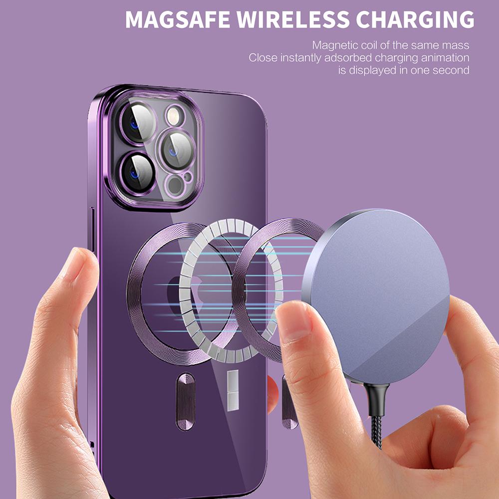 Phone Case For iPhone 14 Pro Max Compatible with MagSafe CD Texture TPU+PC Phone Cover Purple
Phone Case For iPhone 14 Pro Max Compatible with MagSafe CD Texture TPU+PC Phone Cover Purple