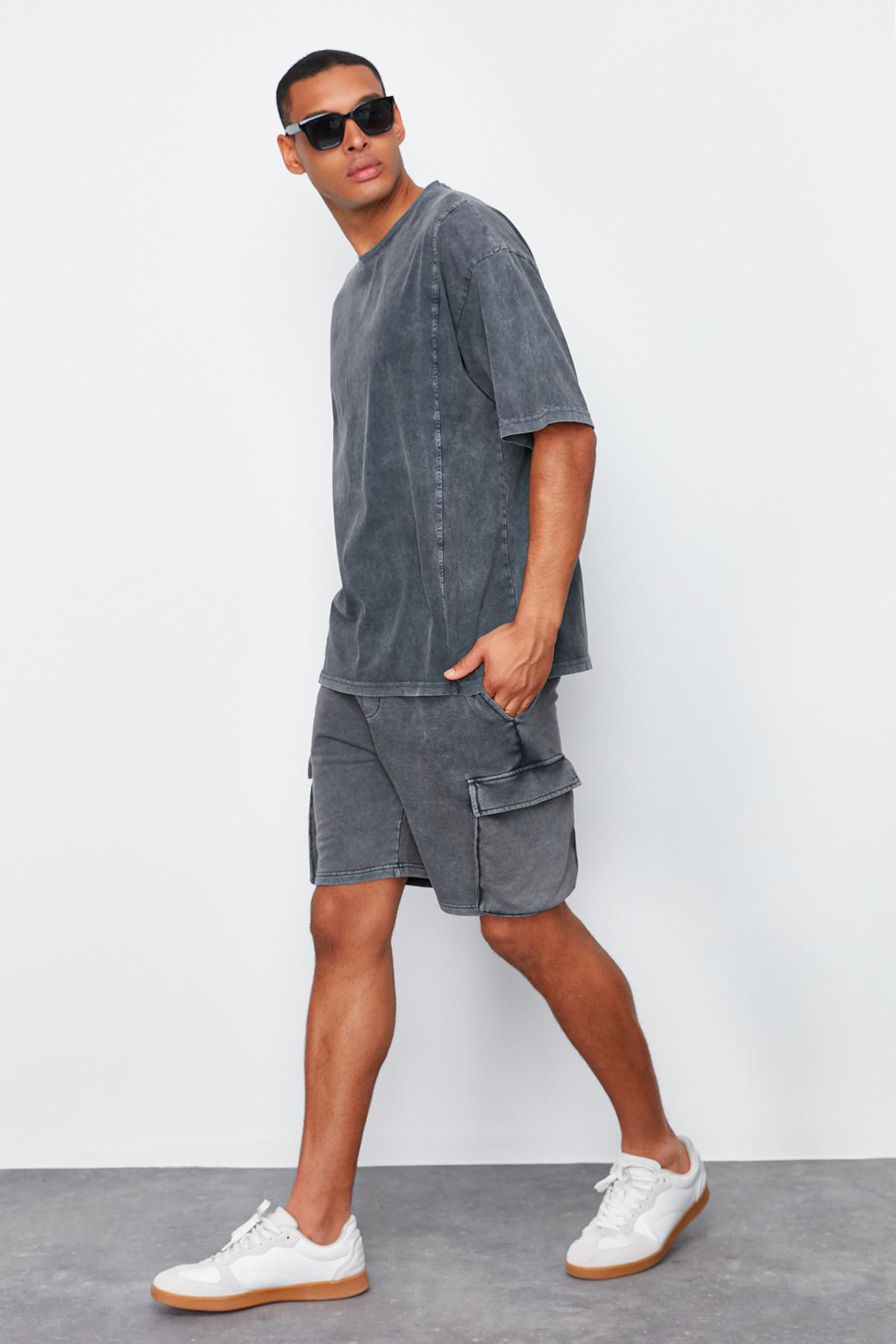 Женские шорты и бермуды, модные новые сезонные антрацитовые шорты обычного кроя с карманами-карго, винтажные шорты-бермуды с выцветшим эффектом
Женские шорты и бермуды, модные новые сезонные антрацитовые шорты обычного кроя с карманами-карго, винтажные шорты-бермуды с выцветшим эффектом