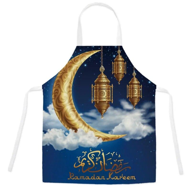 Кухонный фартук Мусульманский исламский фартук с принтом Рамадан для мужчин и женщин Необрастающие рукава без рукавов для чистки дома, кухонные принадлежности 47X38CM
Кухонный фартук Мусульманский исламский фартук с принтом Рамадан для мужчин и женщин Необрастающие рукава без рукавов для чистки дома, кухонные принадлежности 47X38CM