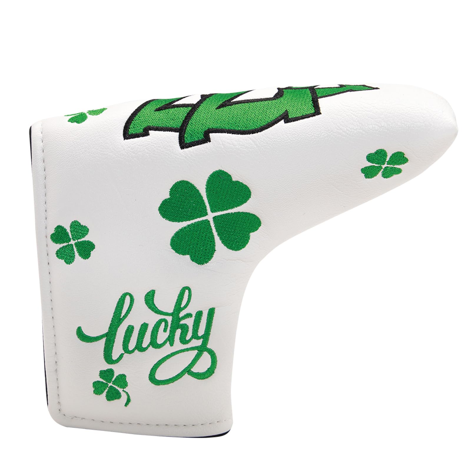 Putter Cover Head Cover Compatible with Scotty Cameron Odyssey Velcro Pin Type Clover (White 777)
Putter Cover Head Cover Compatible with Scotty Cameron Odyssey Velcro Pin Type Clover (White 777)
