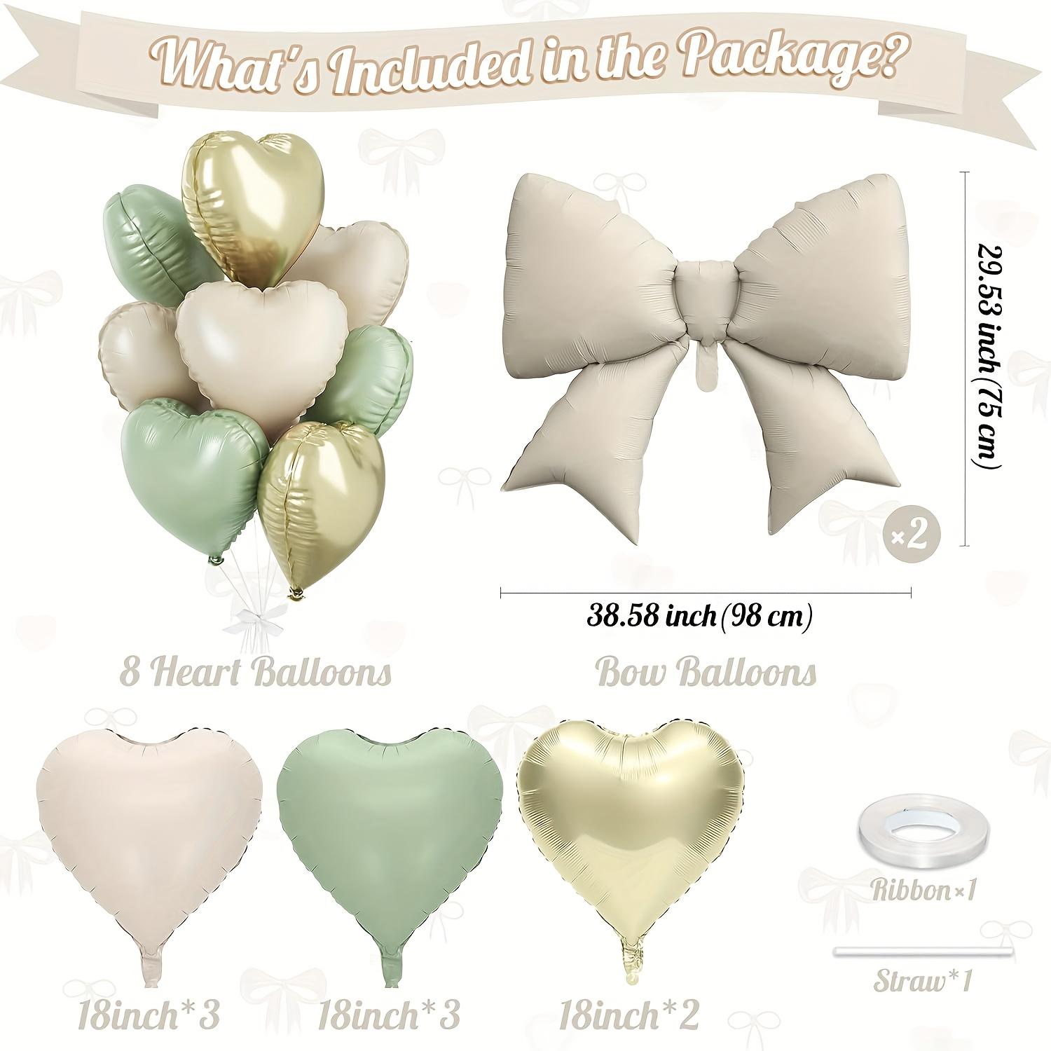 10pcs Green Golden Heart-Shaped Bow Party Balloon Creamy White Bow Foil Balloon Birthday Parties Baptisms Decoration Photo Props other
10pcs Green Golden Heart-Shaped Bow Party Balloon Creamy White Bow Foil Balloon Birthday Parties Baptisms Decoration Photo Props other