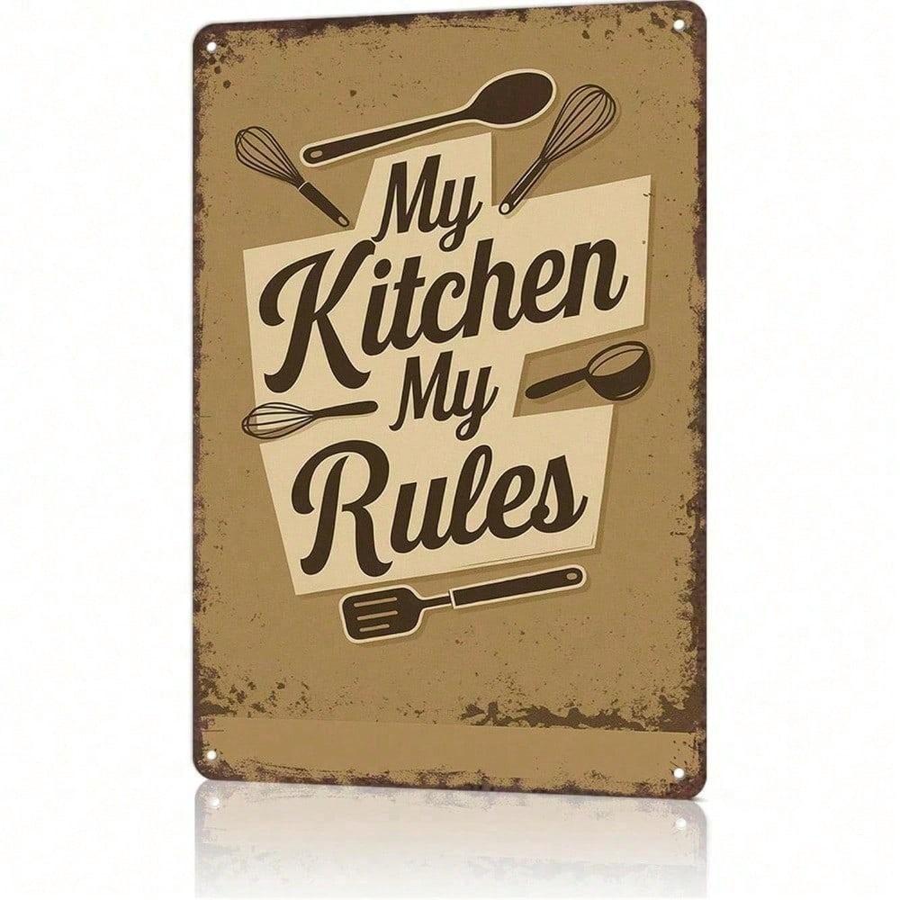 Retro Metal Tin Sign 8x12 Inch Kitchen Rules Wall Art Decor Funny Quote For Home Bar Cafe різнокольоровий
Retro Metal Tin Sign 8x12 Inch Kitchen Rules Wall Art Decor Funny Quote For Home Bar Cafe різнокольоровий
