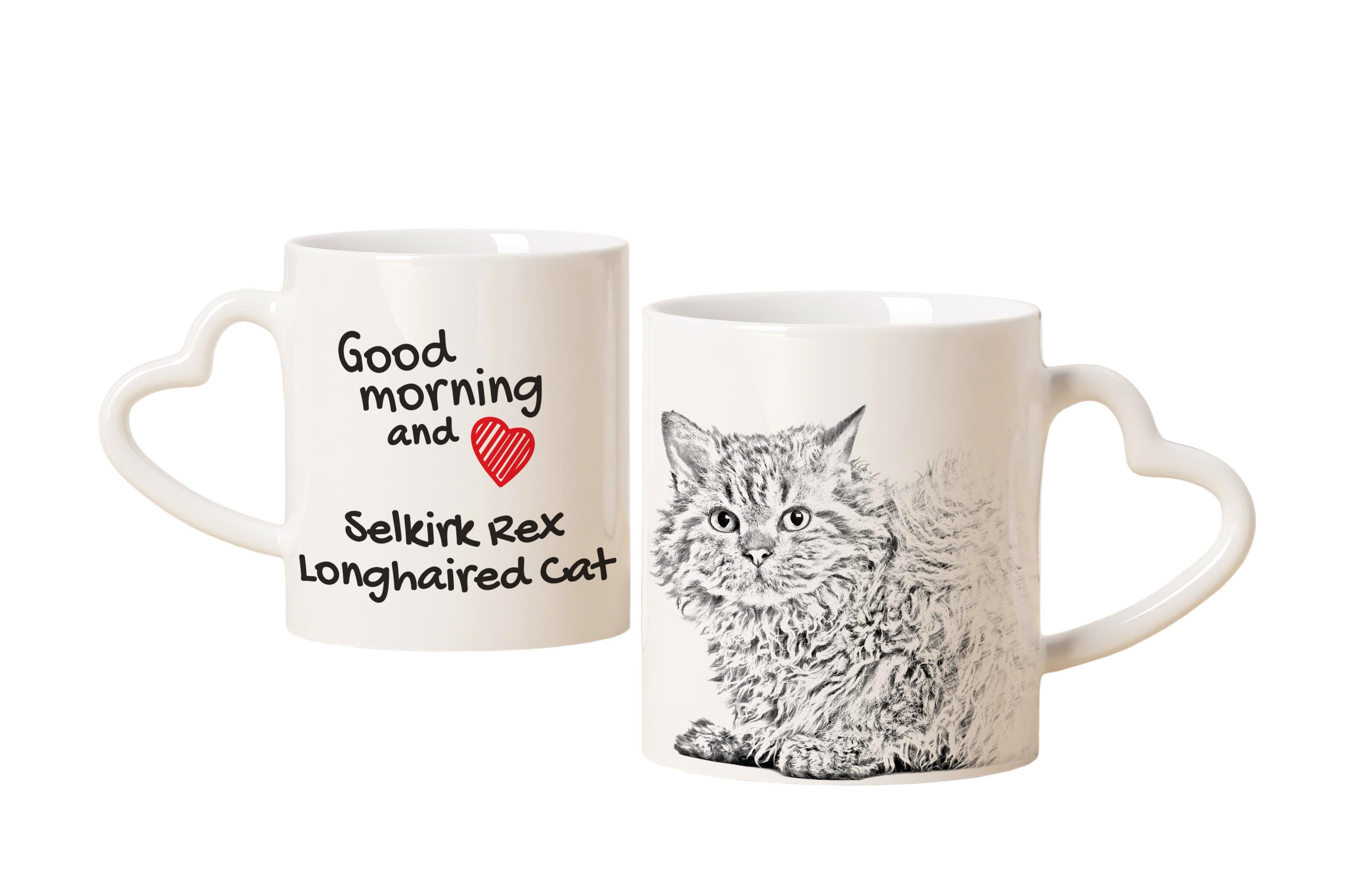 Selkirk Rex Cat I - cat mug, adorable heart-shaped handle mug, universal gift from Art-Dog brand білий
Selkirk Rex Cat I - cat mug, adorable heart-shaped handle mug, universal gift from Art-Dog brand білий