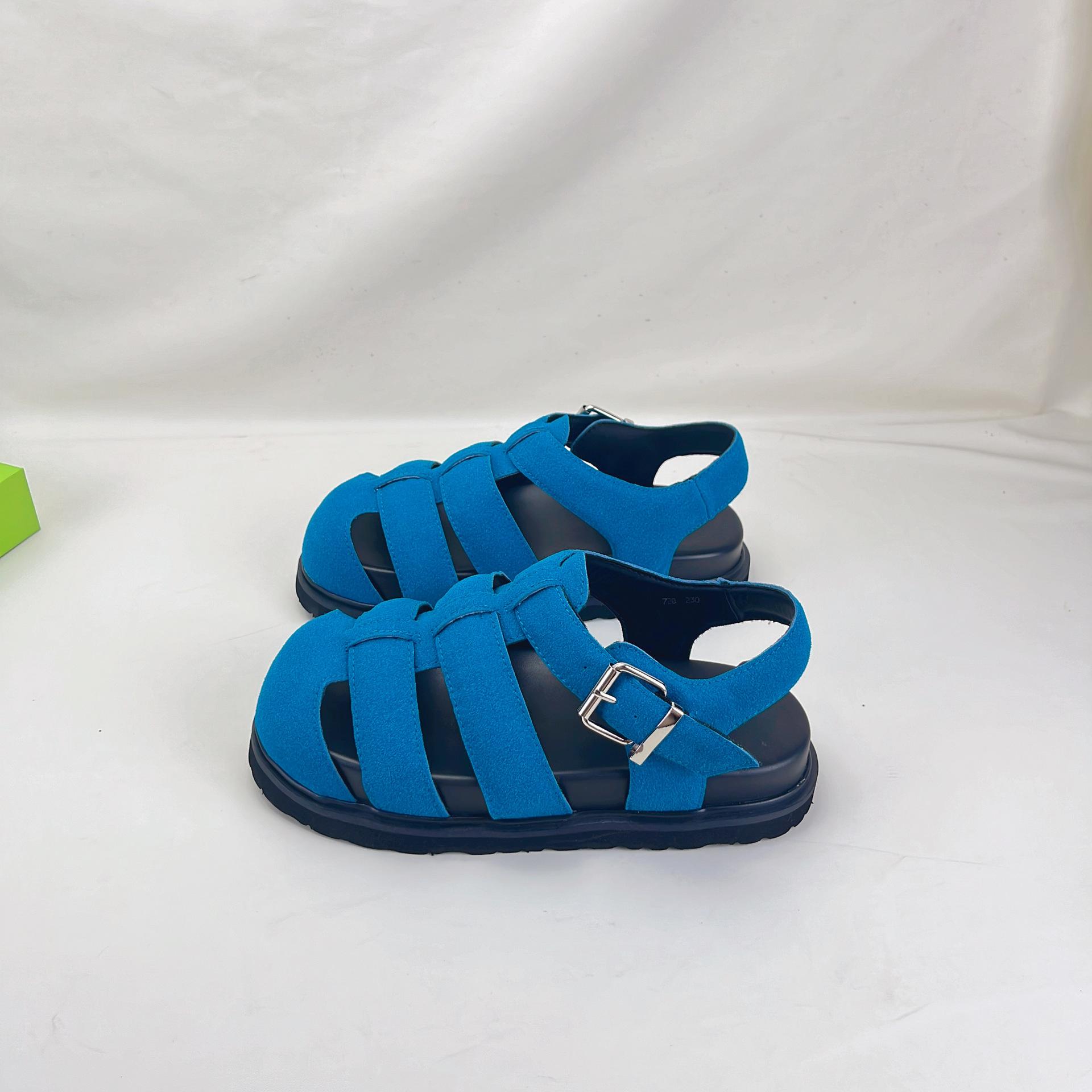 2025 summer new super soft leather bag head women s sandals flat casual ugly cute pig cage shoes Roman sandals women 40 синий
2025 summer new super soft leather bag head women s sandals flat casual ugly cute pig cage shoes Roman sandals women 40 синий