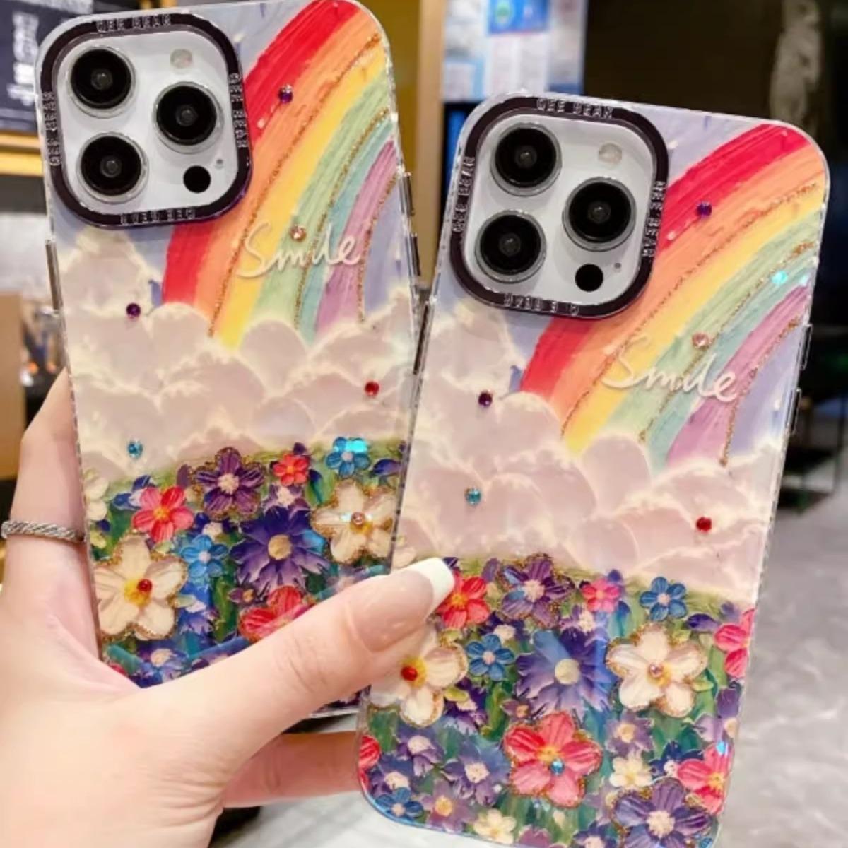Oil Painting Flower Sea Suitable for IPhone 16 Mobile Phone Case Rainbow Flash Drill Lens Apple 15 ProMax Anti-fall Protection Case iPhone16plus
Oil Painting Flower Sea Suitable for IPhone 16 Mobile Phone Case Rainbow Flash Drill Lens Apple 15 ProMax Anti-fall Protection Case iPhone16plus
