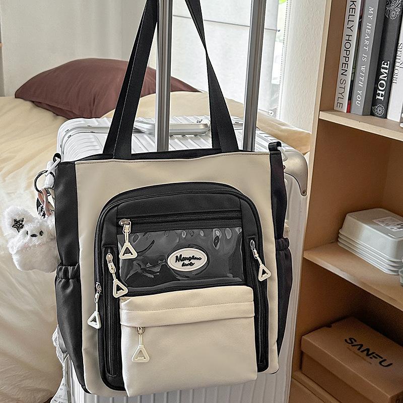 Korean version ins wind messenger bag women s new cute sweet large-capacity shoulder bag student class tote bag single bag чорний
Korean version ins wind messenger bag women s new cute sweet large-capacity shoulder bag student class tote bag single bag чорний