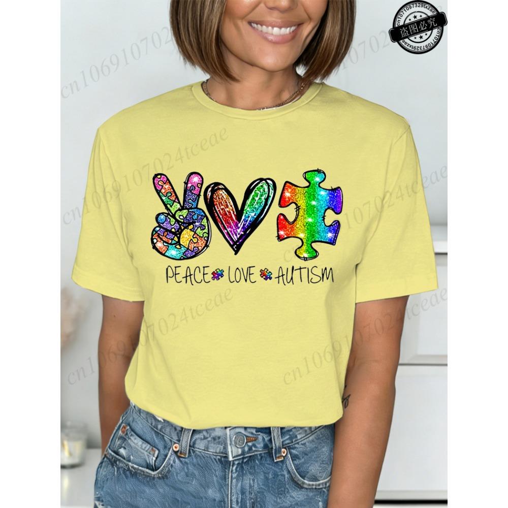 Autism Awareness T-Shirts for Women,We Wear Blue Tee Shirt,Fashion Autism Tops Graphic T-Shirts Women Short Sleeve Clothing S
Autism Awareness T-Shirts for Women,We Wear Blue Tee Shirt,Fashion Autism Tops Graphic T-Shirts Women Short Sleeve Clothing S