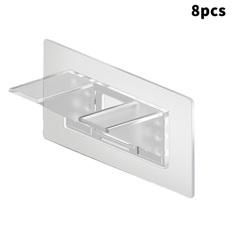 Клейкие опорные штифты для полок для кухни, спальни, шкафа, полки, зажимы, настенная вешалка, держатель для наклеек 8pcs