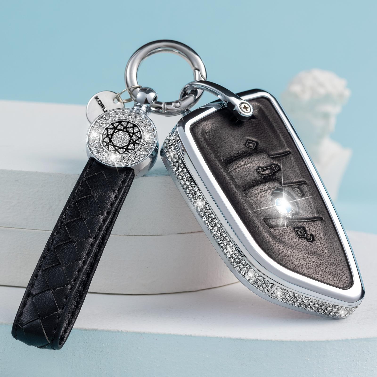 for BMW Key Fob Cover with Keychain, Pink Genuine Leather Crystal Key Case Protection Shell Compatible with BMW 2 5 6 7 X1 X2 X3 чёрный
for BMW Key Fob Cover with Keychain, Pink Genuine Leather Crystal Key Case Protection Shell Compatible with BMW 2 5 6 7 X1 X2 X3 чёрный