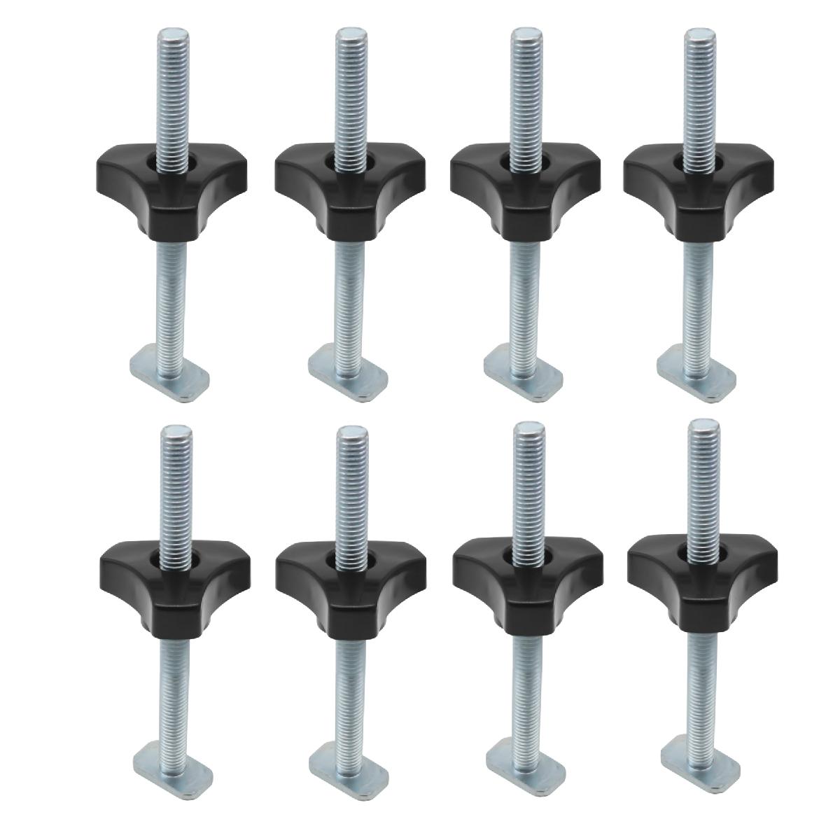 8 Pack T Bolt Knob Kit, T Screw and Plastic Knob Nut - Woodworking Tool Jigs Screw Fixture, Use with 1/4 and Universal T-Track
8 Pack T Bolt Knob Kit, T Screw and Plastic Knob Nut - Woodworking Tool Jigs Screw Fixture, Use with 1/4 and Universal T-Track