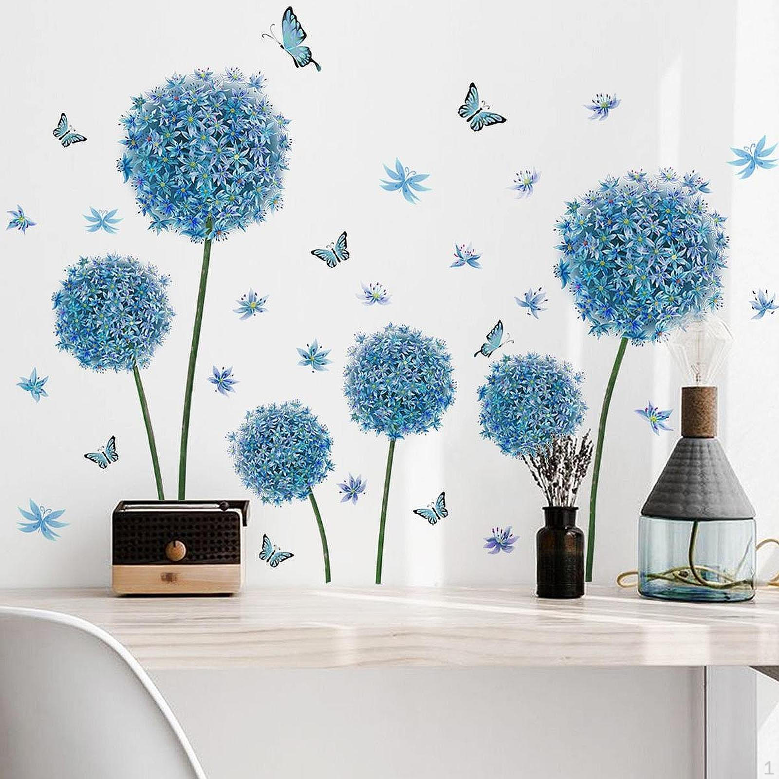 Blue Dandelion Wall Sticker Art Stickers Self Adhesives Easy to Use Decorative Hydrangea Peel and
Blue Dandelion Wall Sticker Art Stickers Self Adhesives Easy to Use Decorative Hydrangea Peel and