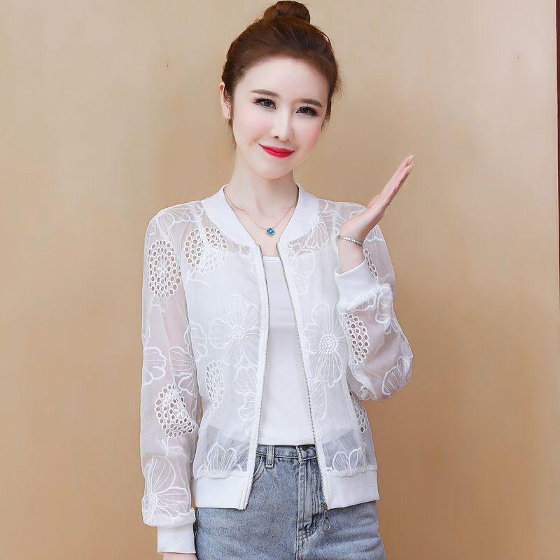 Женская одежда Офисная леди Свободный крой Модная Повседневная Однотонная Простота Ажурный Дизайн Молния Круглый вырез Весна Лето Тонкие Куртки XXL белый
Женская одежда Офисная леди Свободный крой Модная Повседневная Однотонная Простота Ажурный Дизайн Молния Круглый вырез Весна Лето Тонкие Куртки XXL белый