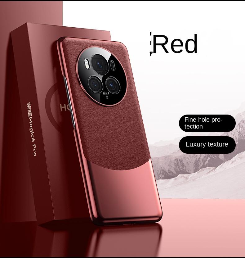 For Honor Magic 6 6 Pro Leather Lens Integrated Platinum Color-Block Anti-Scratch and Anti-Fingerprint Phone Case For Magic 6
For Honor Magic 6 6 Pro Leather Lens Integrated Platinum Color-Block Anti-Scratch and Anti-Fingerprint Phone Case For Magic 6