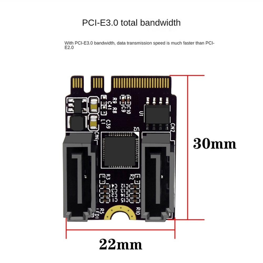 M.2 A + E KEY WIFI Port To SATA 3.0 Hard Disk Adapter Card Expansion Card Without Driver Installation
M.2 A + E KEY WIFI Port To SATA 3.0 Hard Disk Adapter Card Expansion Card Without Driver Installation