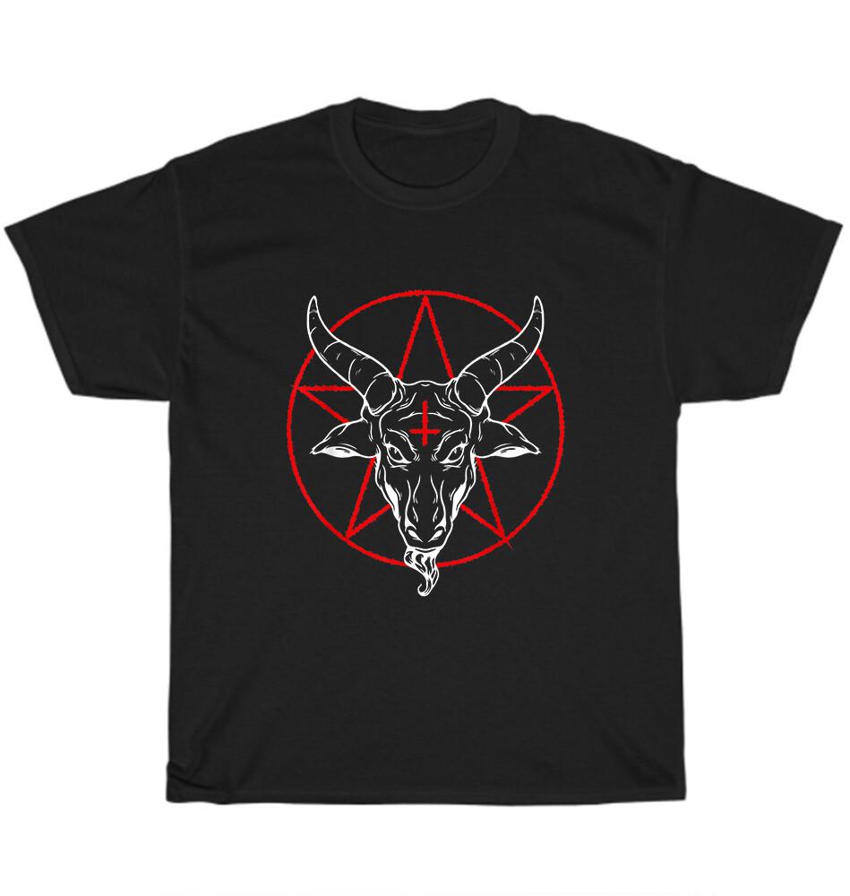 Baphomet Goat Head Satanic Pentagram Occult Gothic TShirt Unisex T-Shirt XXL
Baphomet Goat Head Satanic Pentagram Occult Gothic TShirt Unisex T-Shirt XXL