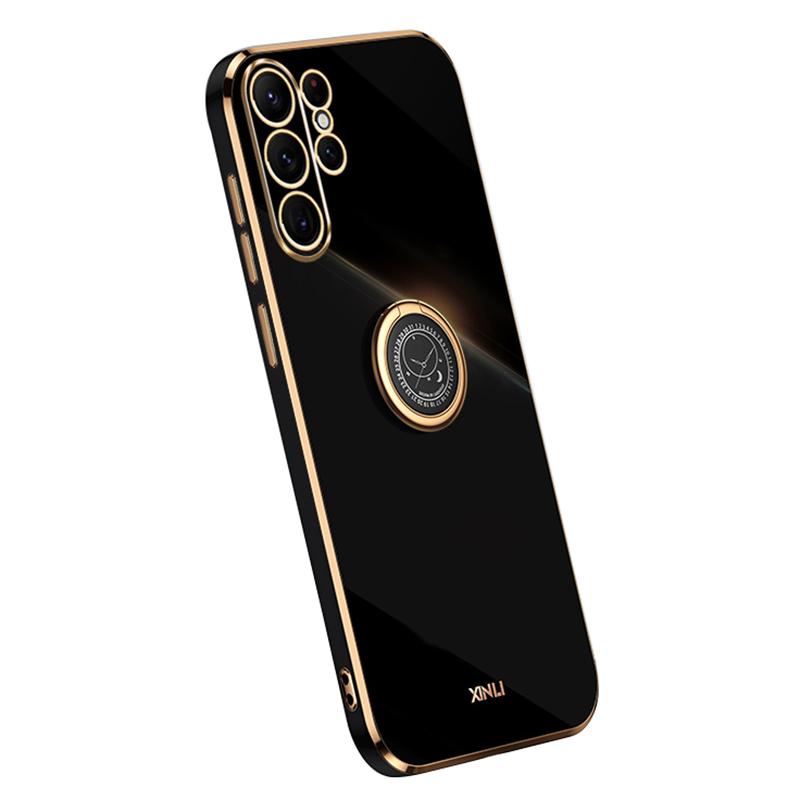 XINLI Phone Back Cover For Samsung Galaxy S22 Ultra 5G,Ring Kickstand TPU Electroplating Drop-proof Phone Case Black
XINLI Phone Back Cover For Samsung Galaxy S22 Ultra 5G,Ring Kickstand TPU Electroplating Drop-proof Phone Case Black