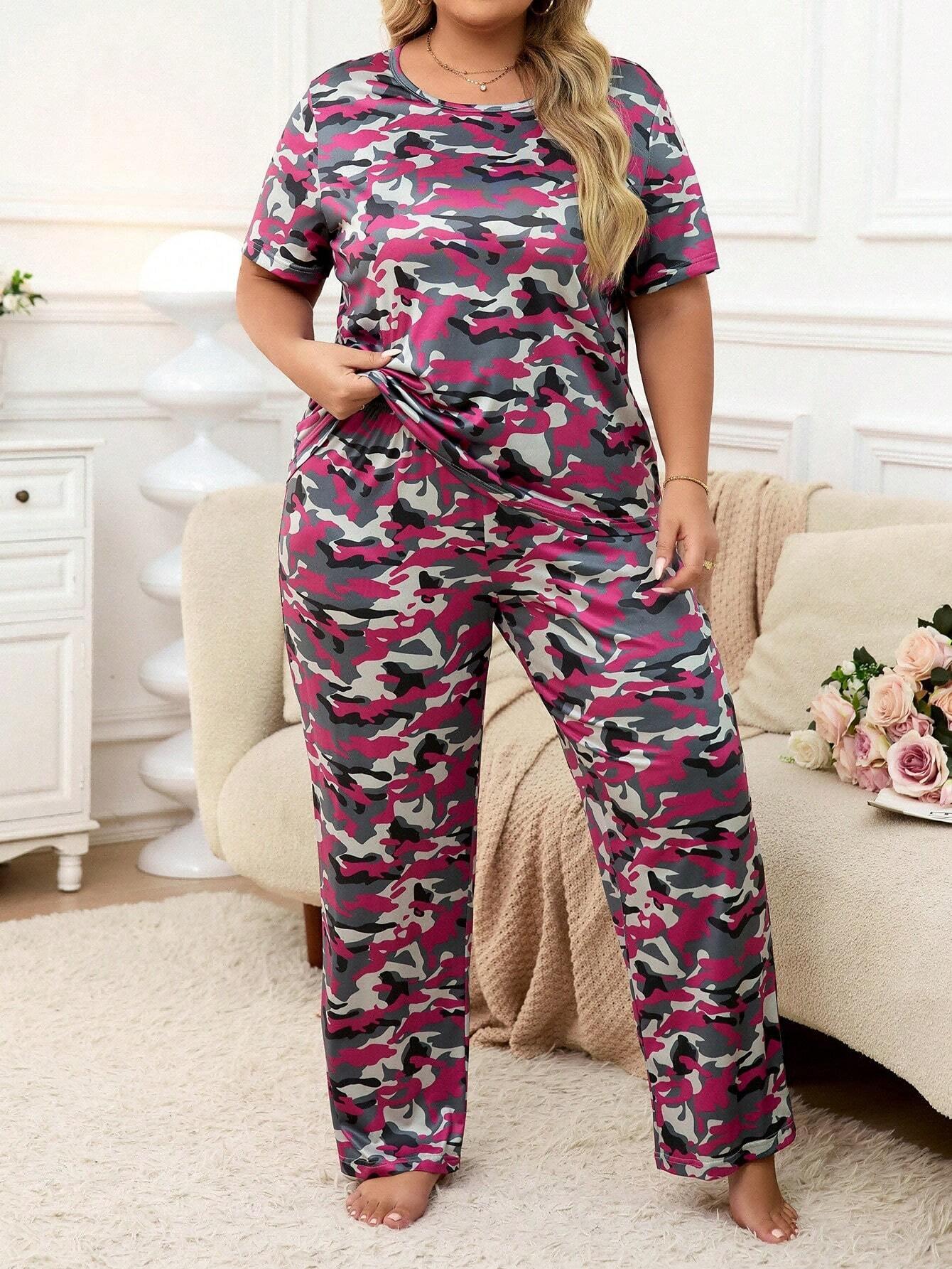 Large size color printed short-sleeved trousers loungewear set women s four-season comfortable pajamas XXXXL
Large size color printed short-sleeved trousers loungewear set women s four-season comfortable pajamas XXXXL