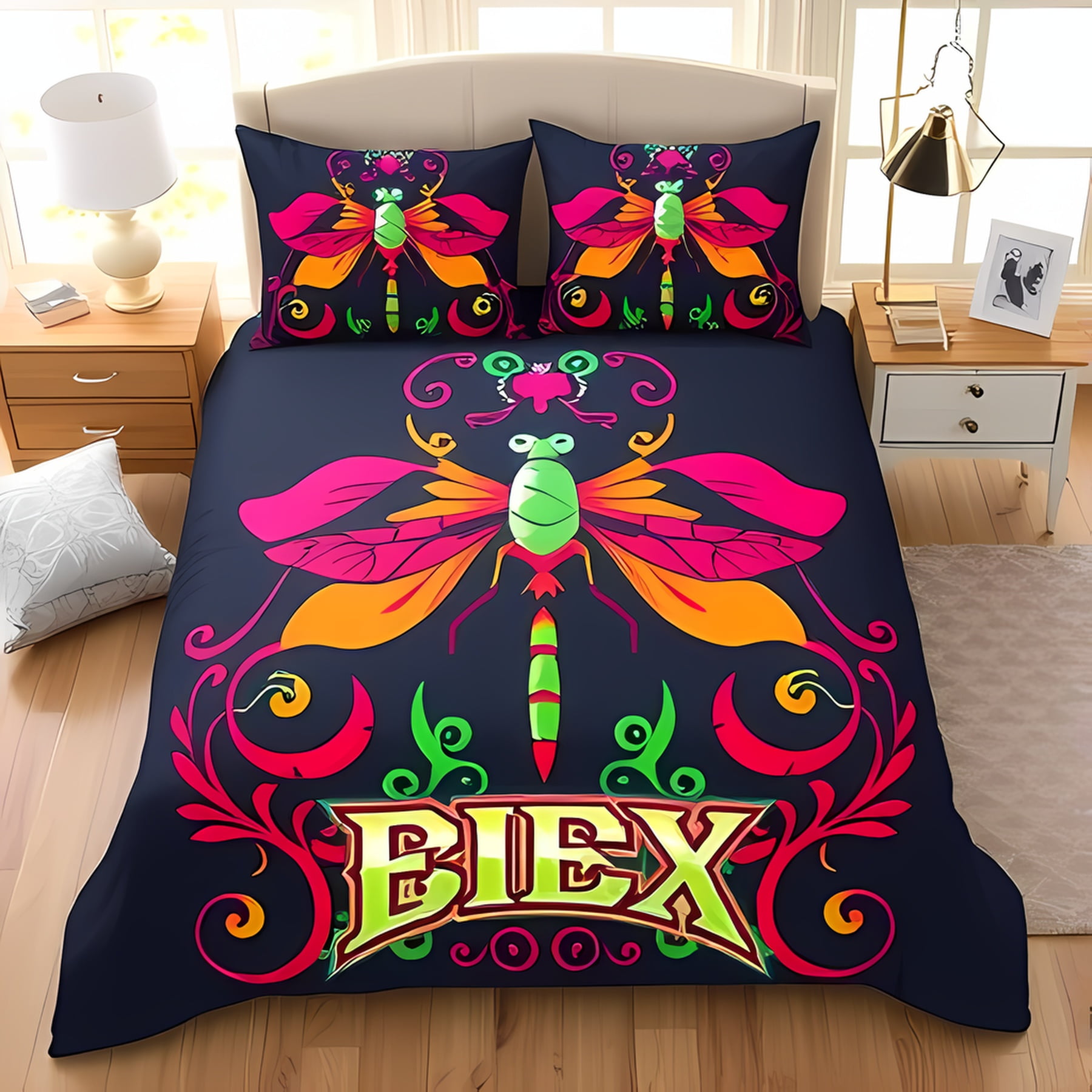 Comforter Vibrant Dragonfly Watercolor Colorful Floral Design Suitable Children Kids And Adults Warm Soft And Breathable Comforter (quilt)-EU Single(135*200cm)3pcs
Comforter Vibrant Dragonfly Watercolor Colorful Floral Design Suitable Children Kids And Adults Warm Soft And Breathable Comforter (quilt)-EU Single(135*200cm)3pcs