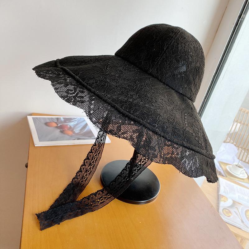 New Wide Brim Sun Hat Women Lace Hat Summer White Black Lace Party Wedding Packable Beach Hat 56-58cm чорний
New Wide Brim Sun Hat Women Lace Hat Summer White Black Lace Party Wedding Packable Beach Hat 56-58cm чорний