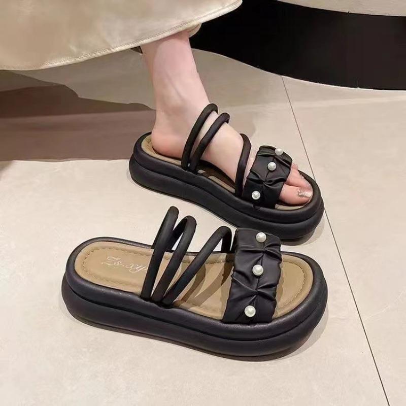 Fashion thick bottom with skirt one-word cool slippers summer new new versatile slippers women 40-41 (one size smaller)
Fashion thick bottom with skirt one-word cool slippers summer new new versatile slippers women 40-41 (one size smaller)