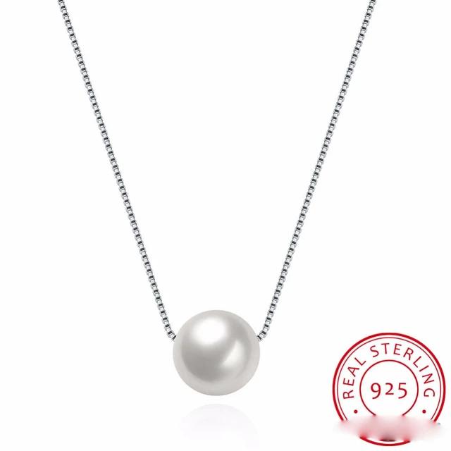 925 Sterling Silver Fine Jewelry Simple Hot Fashion 10mm Real Pearl Box Chain Necklace kolye collares bijoux femme 40cm
925 Sterling Silver Fine Jewelry Simple Hot Fashion 10mm Real Pearl Box Chain Necklace kolye collares bijoux femme 40cm