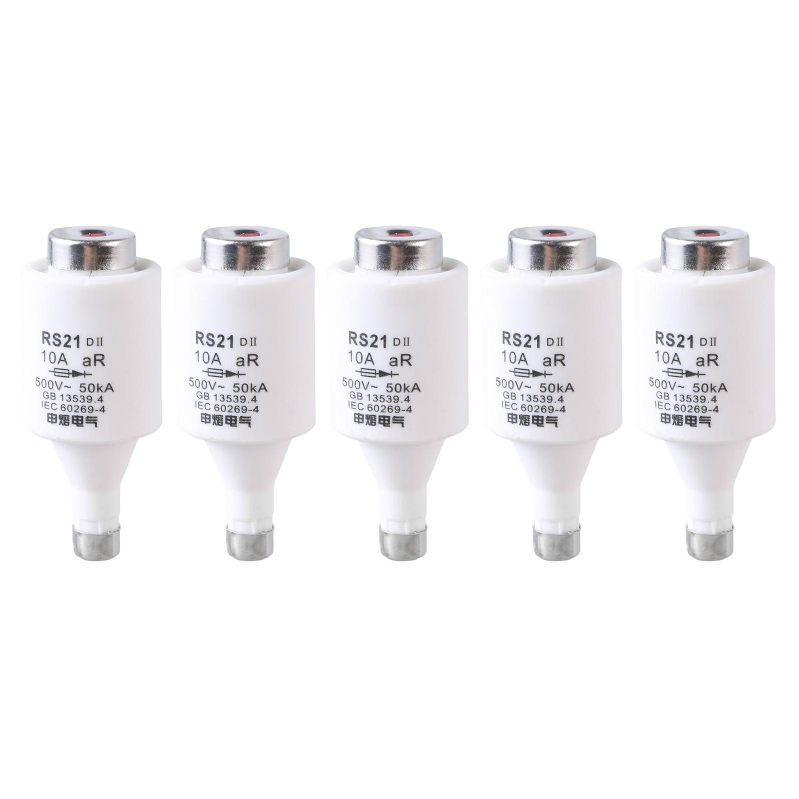Pack Of 5 Ceramic Spiral Fuses set gG Diazed Fuse Inserts Ceramic Protections 500VAC Multiple Size for Electrical Safety 10
Pack Of 5 Ceramic Spiral Fuses set gG Diazed Fuse Inserts Ceramic Protections 500VAC Multiple Size for Electrical Safety 10
