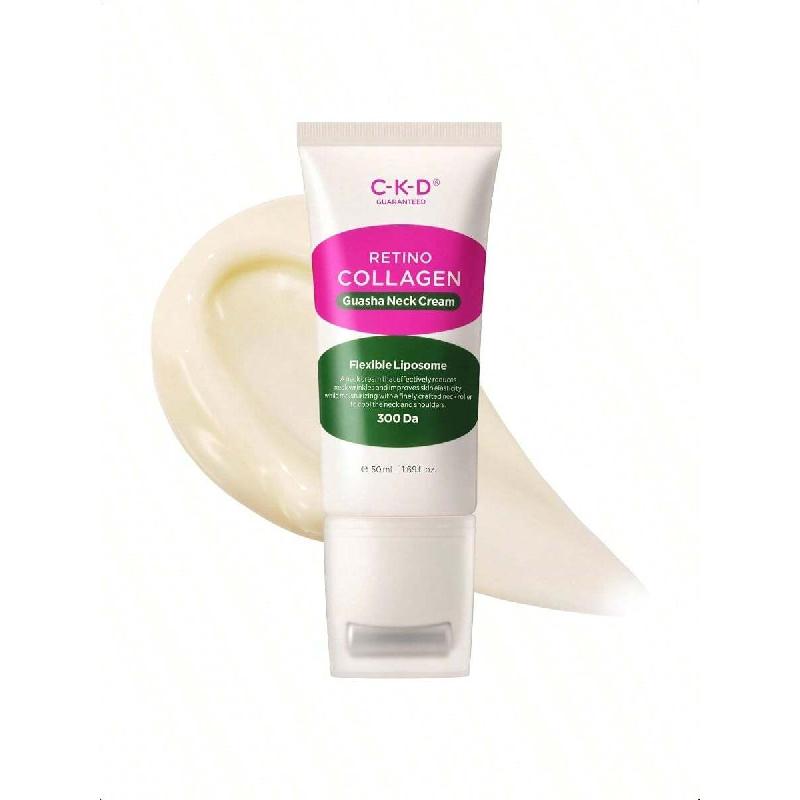 CKD Retinol Collagen Neck Cream With Gua Sha Massage Roller 50ml, Anti-Aging Firming Cream For Neck Jawline Lifting And Décolleté Wrinkle Care
CKD Retinol Collagen Neck Cream With Gua Sha Massage Roller 50ml, Anti-Aging Firming Cream For Neck Jawline Lifting And Décolleté Wrinkle Care