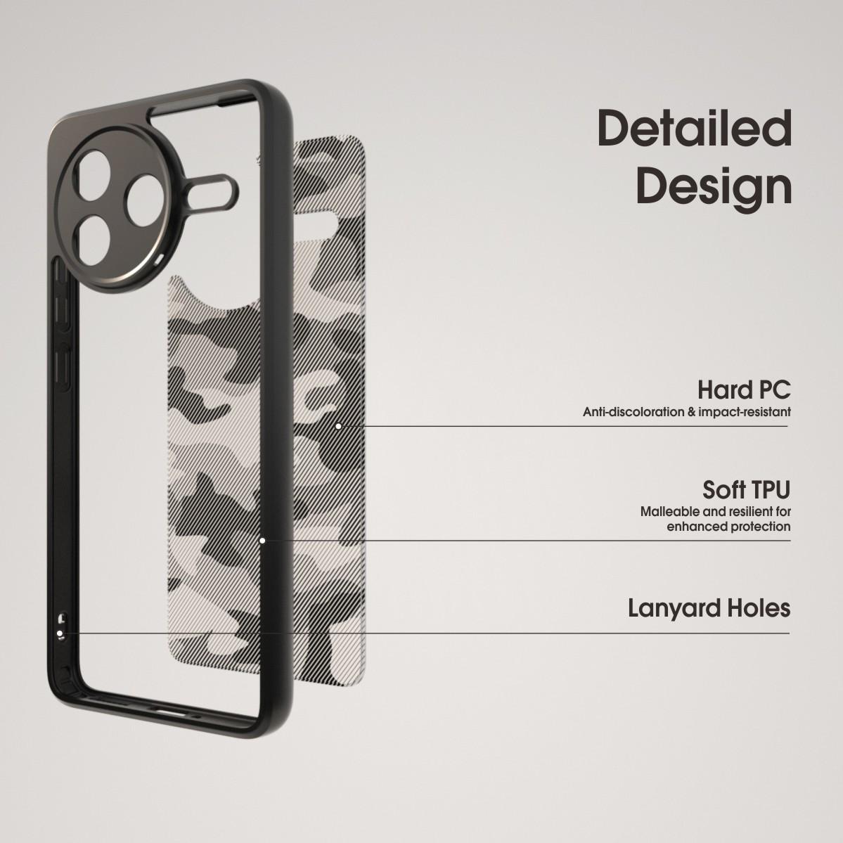 IBMRS For Xiaomi Poco F7 Pro 5G/Redmi K80 5G Case TPU+PC Heavy Duty Shockproof Phone Cover Camera Protection Artistic Camouflage
IBMRS For Xiaomi Poco F7 Pro 5G/Redmi K80 5G Case TPU+PC Heavy Duty Shockproof Phone Cover Camera Protection Artistic Camouflage