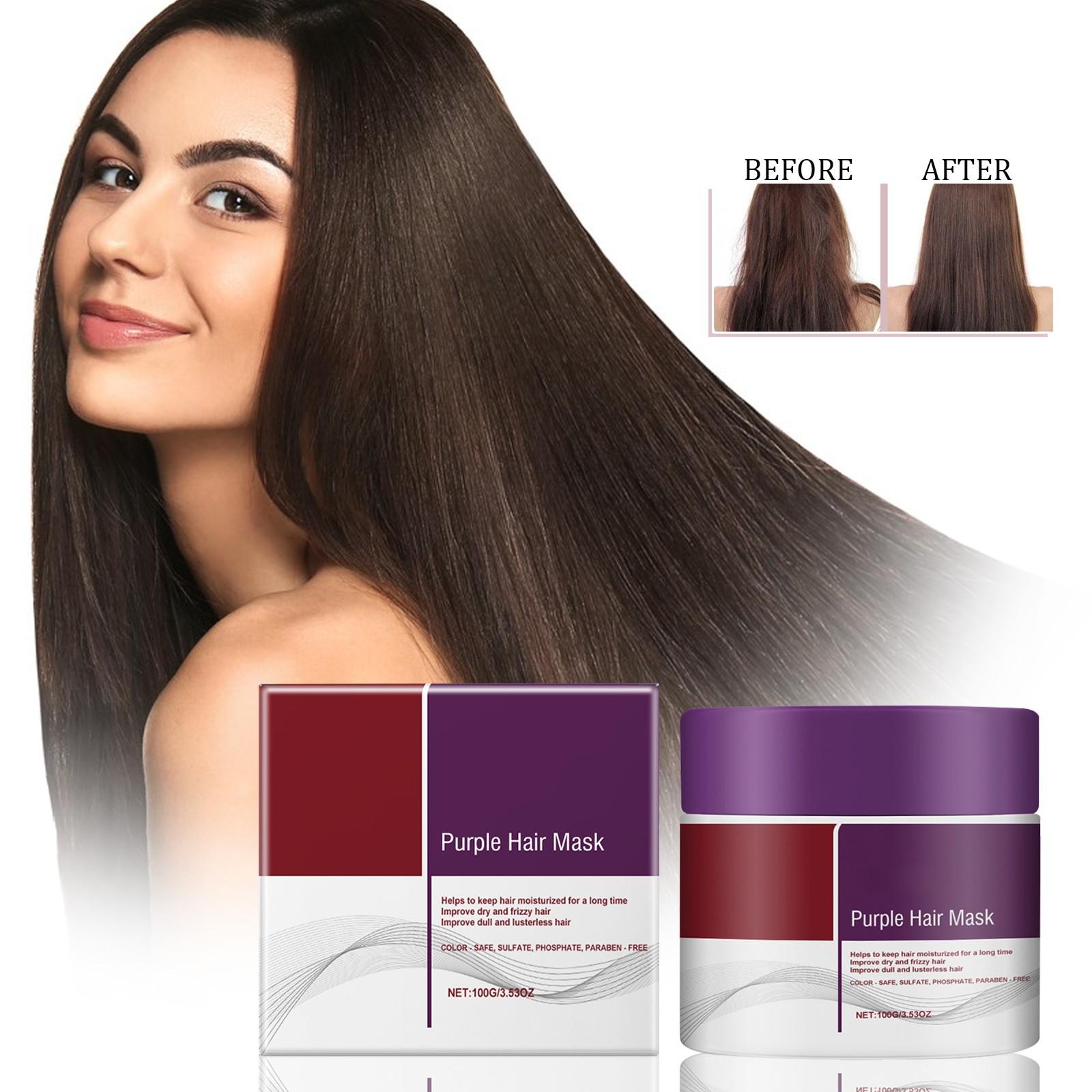 Фиолетовая маска для волос, питательная фиолетовая маска для волос, восстанавливает силу, подходит для всех типов сухих и поврежденных волос 100 г One Size
Фиолетовая маска для волос, питательная фиолетовая маска для волос, восстанавливает силу, подходит для всех типов сухих и поврежденных волос 100 г One Size