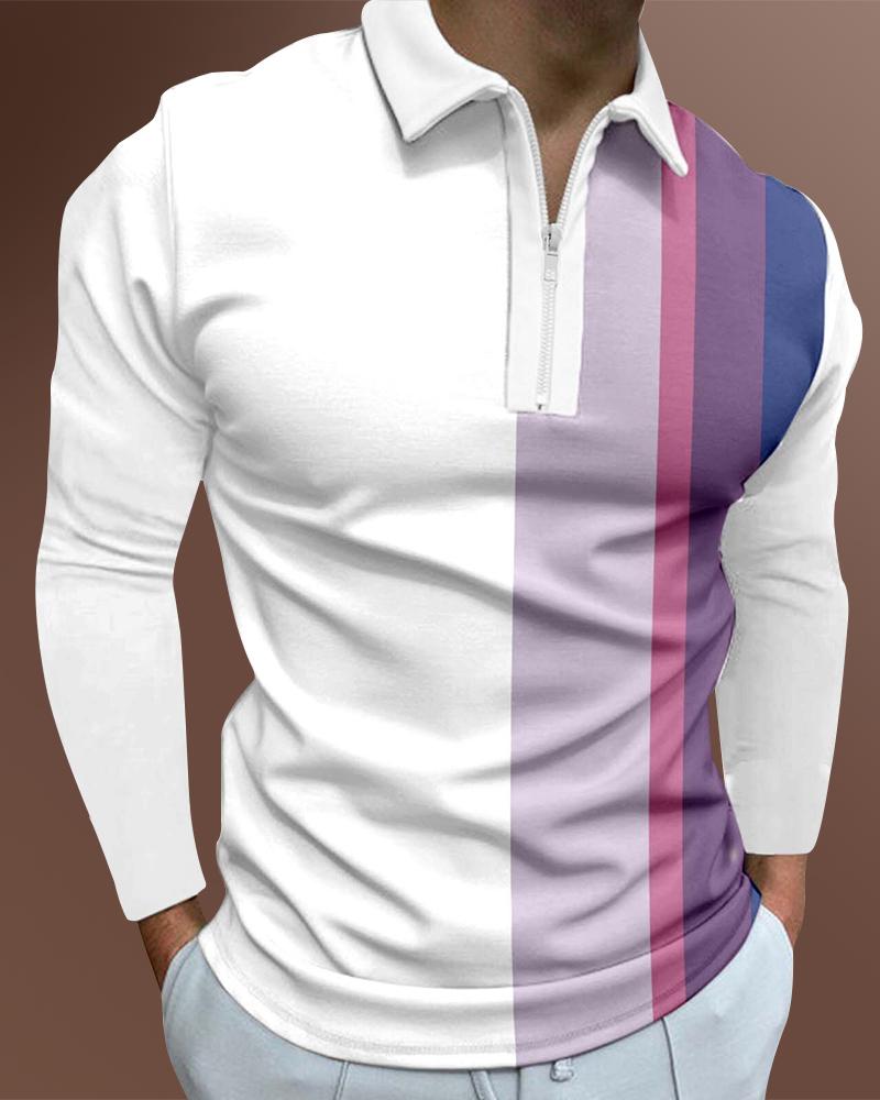 2024 Men s Casual Autumn Long Sleeve Polo Shirts Men Zip Tee Shirt Men Tops Street Golf Clothing Male Striped Print Clothes 2022
2024 Men s Casual Autumn Long Sleeve Polo Shirts Men Zip Tee Shirt Men Tops Street Golf Clothing Male Striped Print Clothes 2022
