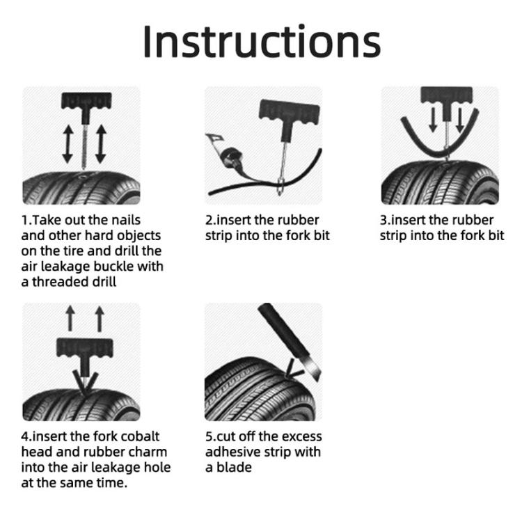 10Pcs/Set Car Tyre Puncture Repair Kit Auto Tire Repair Accessories for Truck Motorcycle Type A
10Pcs/Set Car Tyre Puncture Repair Kit Auto Tire Repair Accessories for Truck Motorcycle Type A