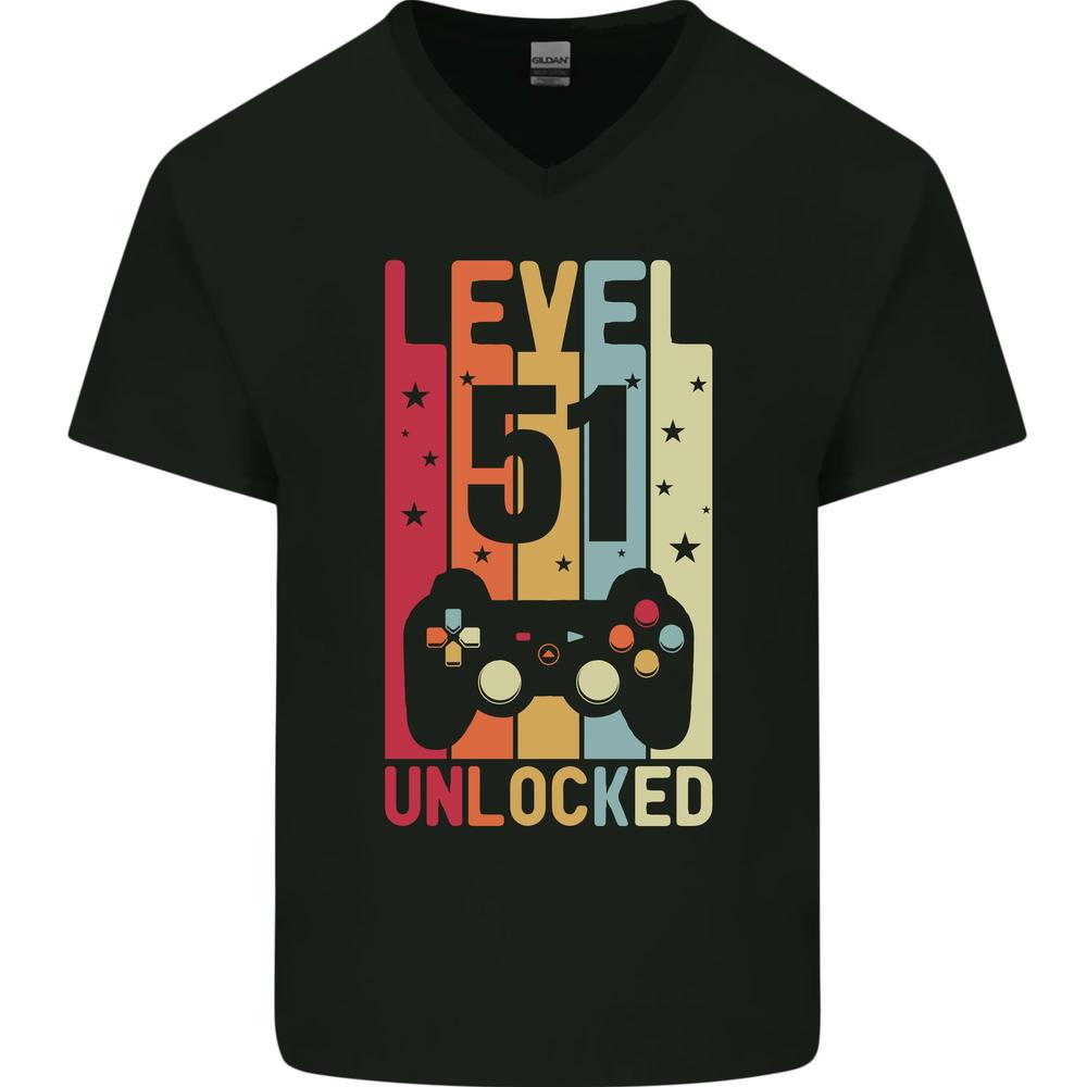 26 51st Birthday 51 Year Old Level Up Gamming Mens V-Neck Cotton T-Shirt Unisex T-Shirt M
26 51st Birthday 51 Year Old Level Up Gamming Mens V-Neck Cotton T-Shirt Unisex T-Shirt M