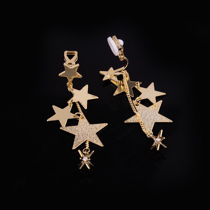 B705 Корейские серьги-клипсы в форме пятиконечной звезды — элегантные длинные, ажурные, для женщин, прокол не требуется
B705 Корейские серьги-клипсы в форме пятиконечной звезды — элегантные длинные, ажурные, для женщин, прокол не требуется