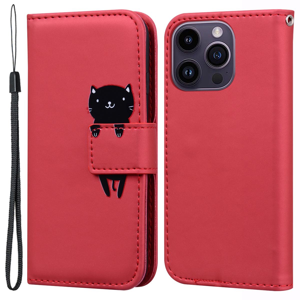 For iPhone 14 Pro Cell Phone Case PU Leather Shell with Cartoon Animal Pattern Red
For iPhone 14 Pro Cell Phone Case PU Leather Shell with Cartoon Animal Pattern Red