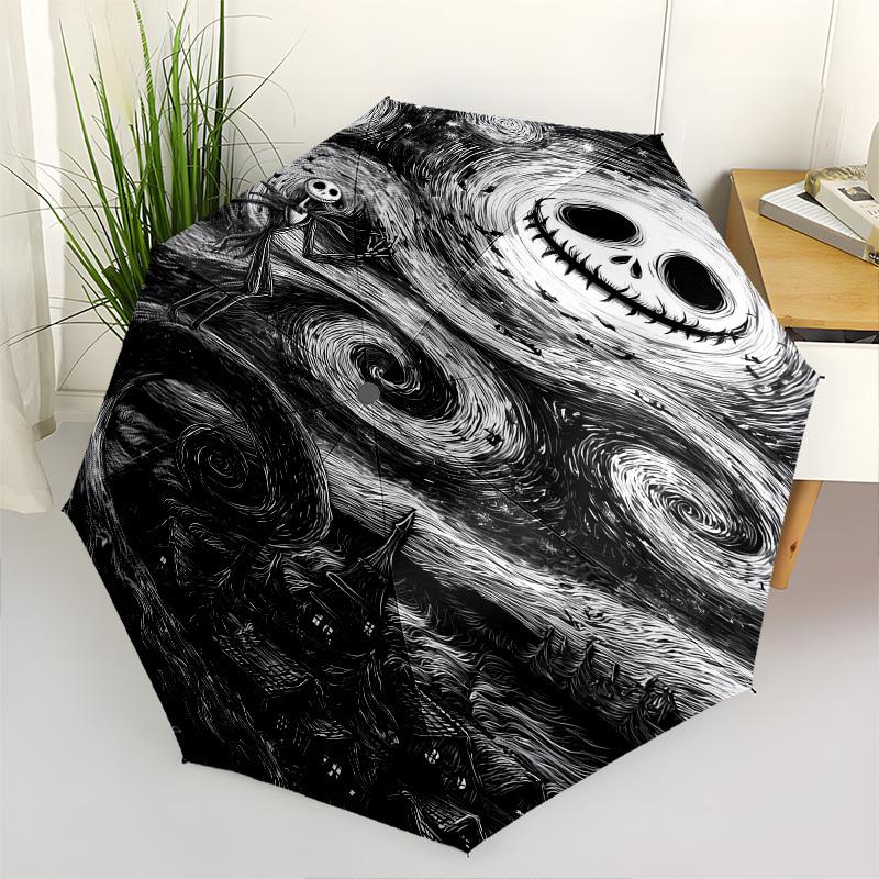Nightmare Before Christmas, Jack Skellington Themed Automatic Opening and Closing Umbrella, Brightly Colored 8-rib Portable Umbrella, Suitable for Men
Nightmare Before Christmas, Jack Skellington Themed Automatic Opening and Closing Umbrella, Brightly Colored 8-rib Portable Umbrella, Suitable for Men