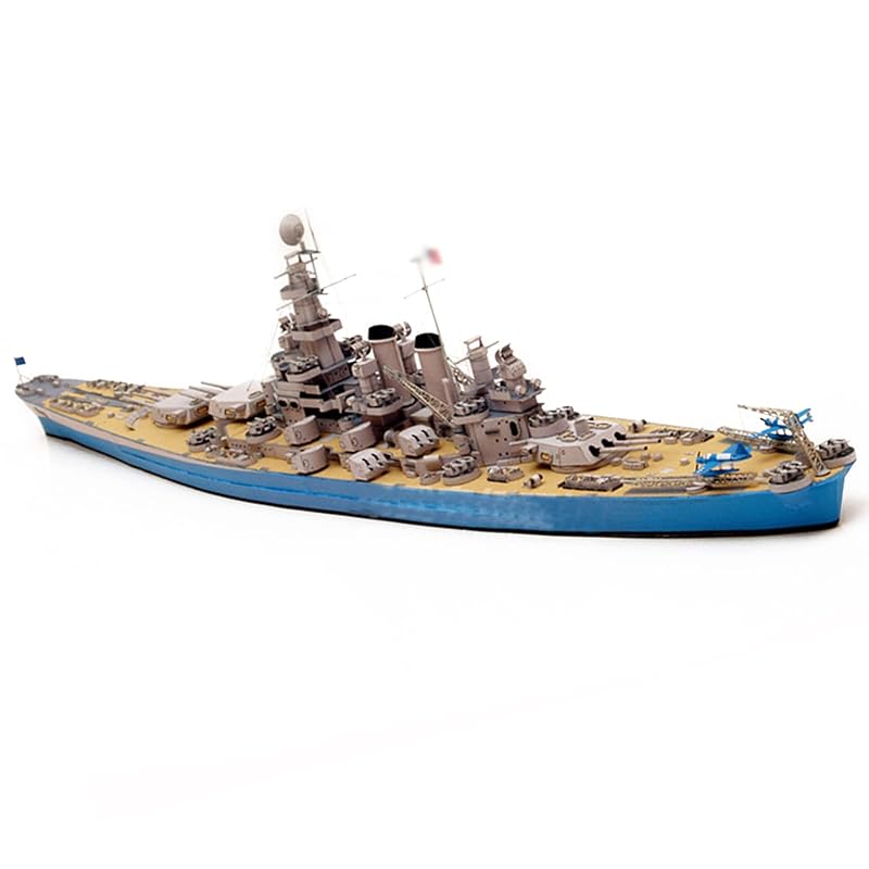 1/400 Scale Paper USS North Carolina BB-55 Ship Model Warship Figurine Military Model DIY Model Kit (Unassembled Kit)
1/400 Scale Paper USS North Carolina BB-55 Ship Model Warship Figurine Military Model DIY Model Kit (Unassembled Kit)