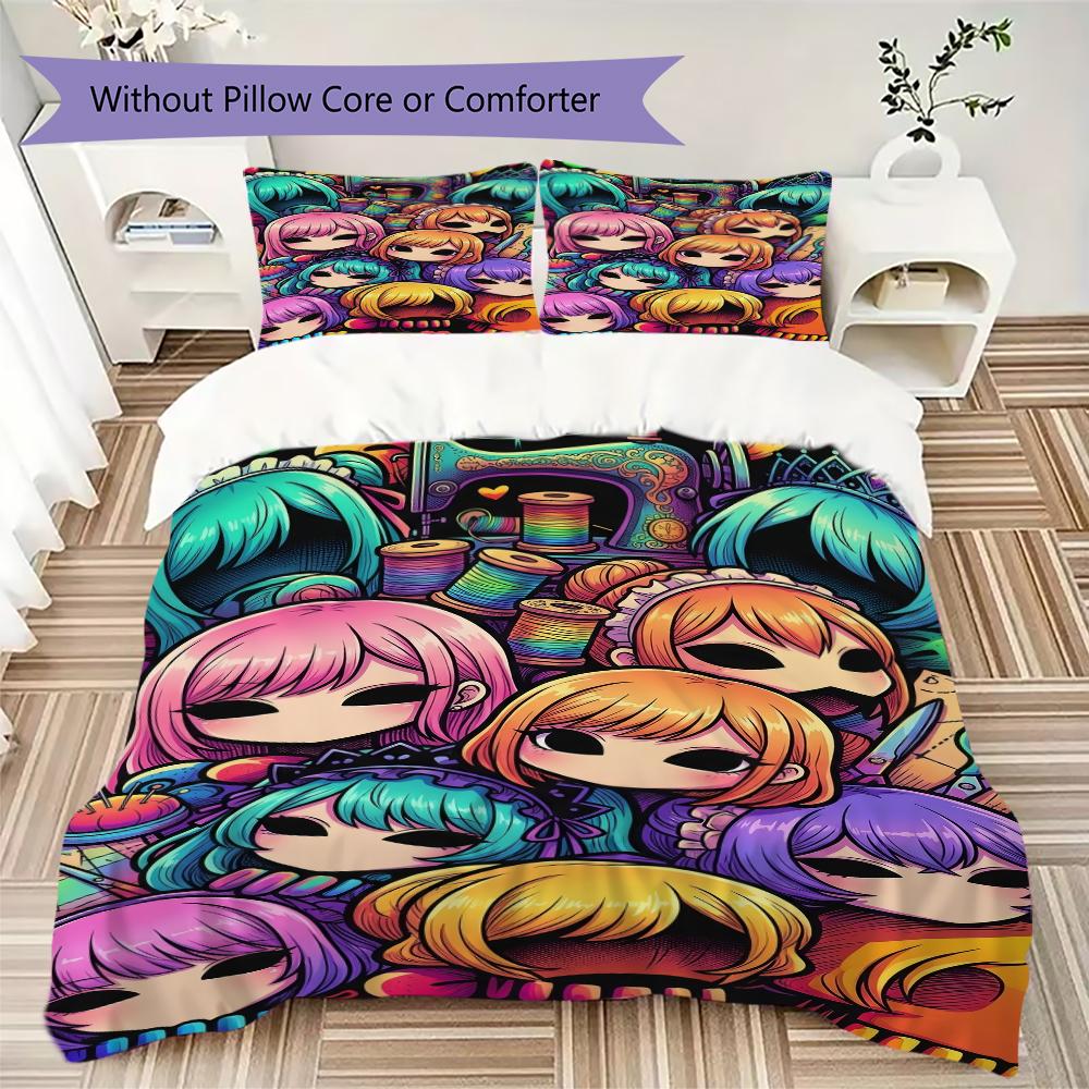 Popular anime club, Haimeng Pattern Bedding,Quilt Set Quilt Cover Pillowcase Home Birthday Gift (1 * duvet cover + 2 * pillowcase, without core) 135x200cm
Popular anime club, Haimeng Pattern Bedding,Quilt Set Quilt Cover Pillowcase Home Birthday Gift (1 * duvet cover + 2 * pillowcase, without core) 135x200cm